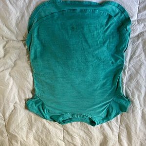 Teal blue athletic shirt